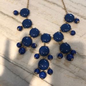 J Crew Blue Bubble Necklace